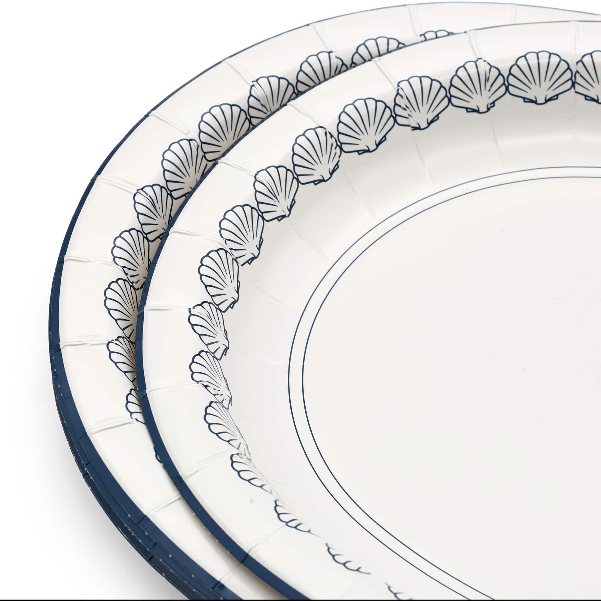 12" Modern Coast Shell Oval Plates, 10ct. by Celebrate It™